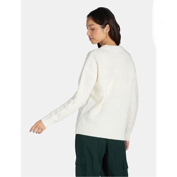 Women's Cozy Mixed Stitch Sweater Top 2-Pack Size XXL - Picture 7 of 12